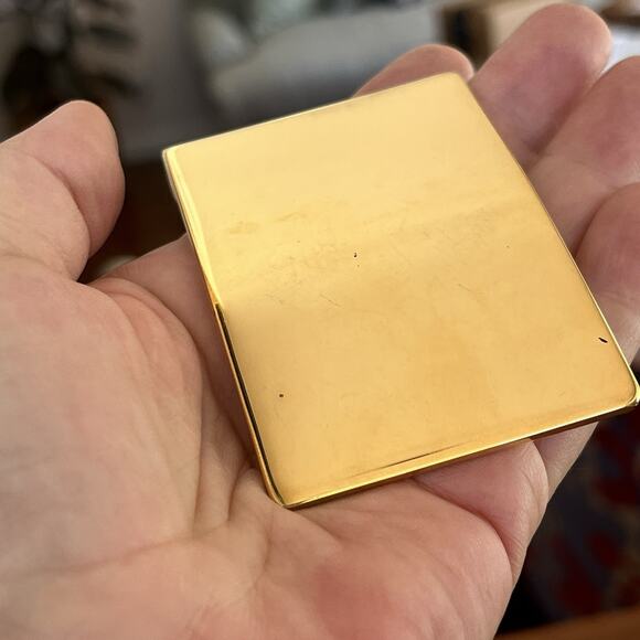 Vintage Belt Buckle USMC Vintage Gold Tone - Picture 5 of 7